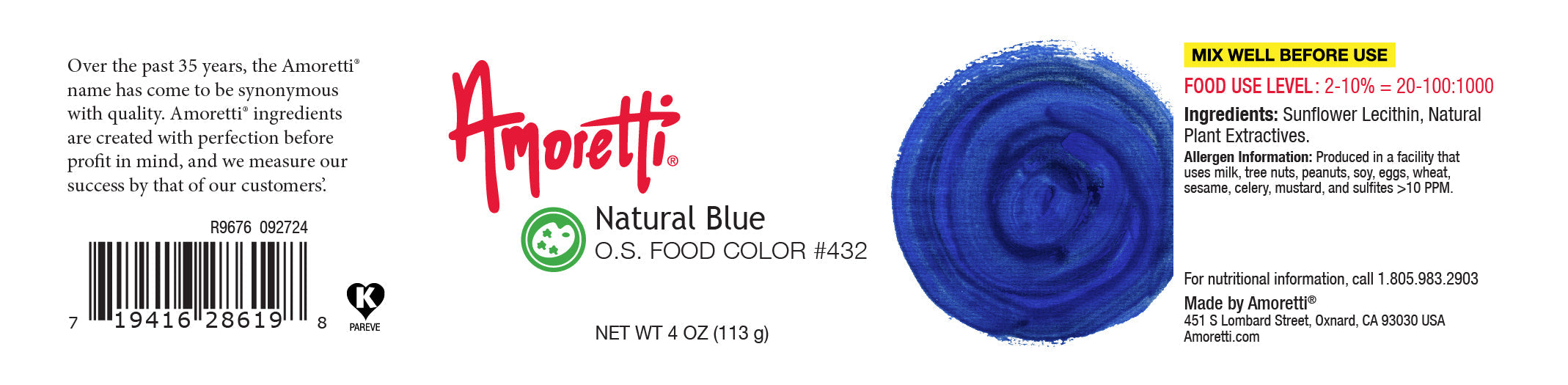 Natural Blue Oil Soluble