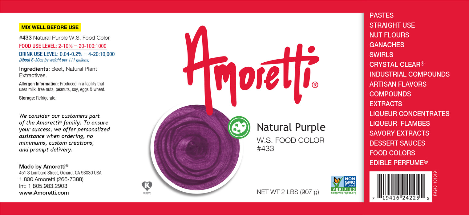 Natural Purple Food Color Water Soluble