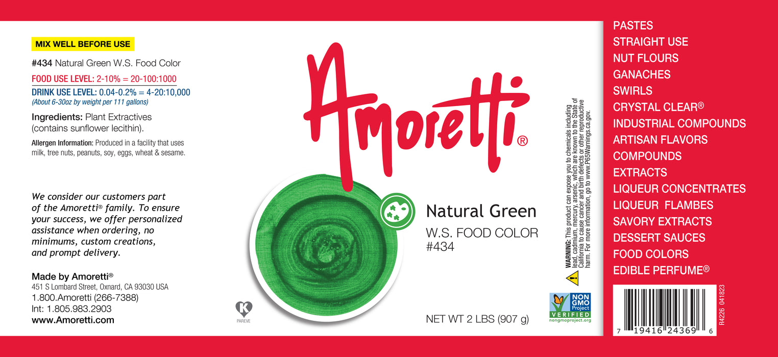Natural Green Food Color Water Soluble