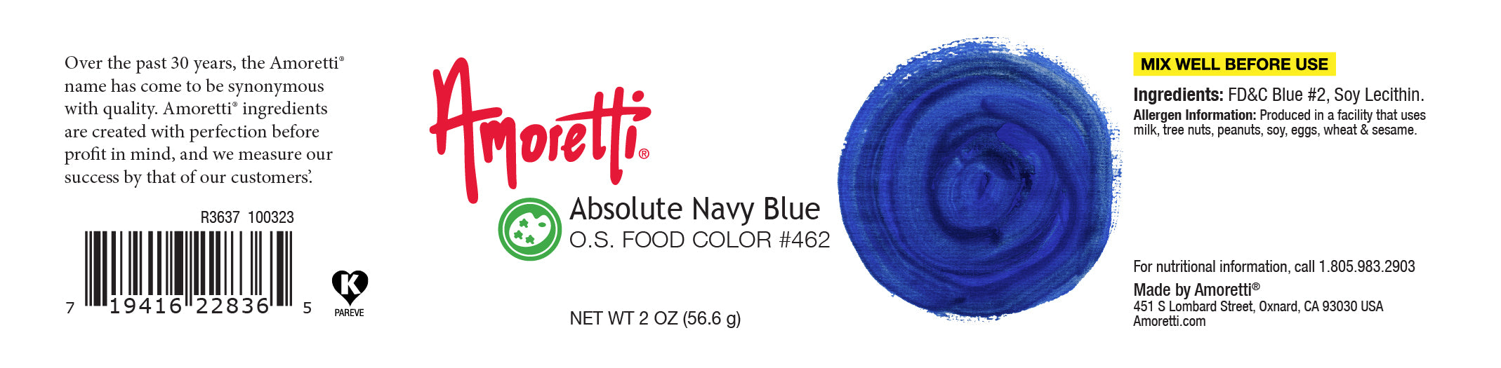 Navy Blue Oil Soluble Absolute Food Color