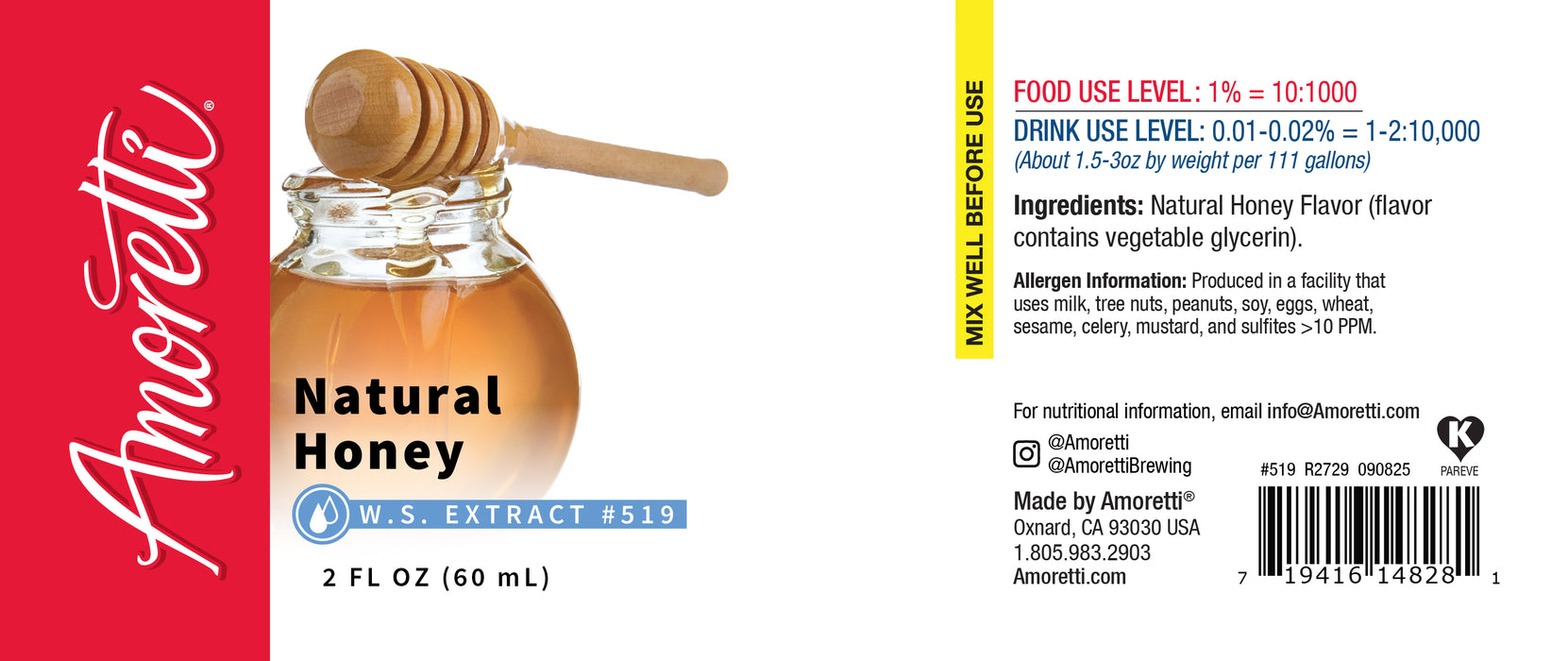 Natural Honey Extract Water Soluble