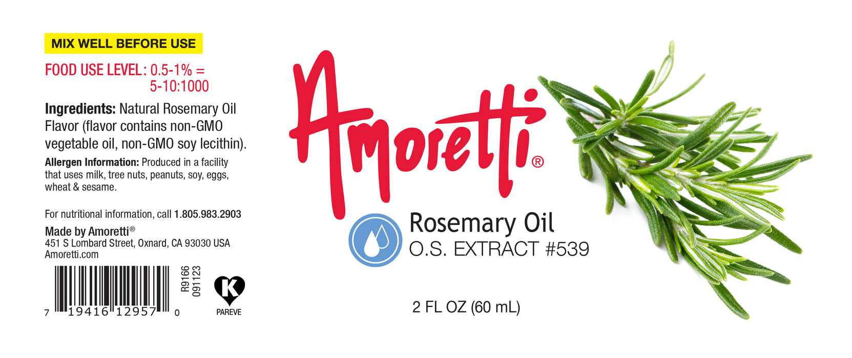 Rosemary Oil Extract Oil Soluble