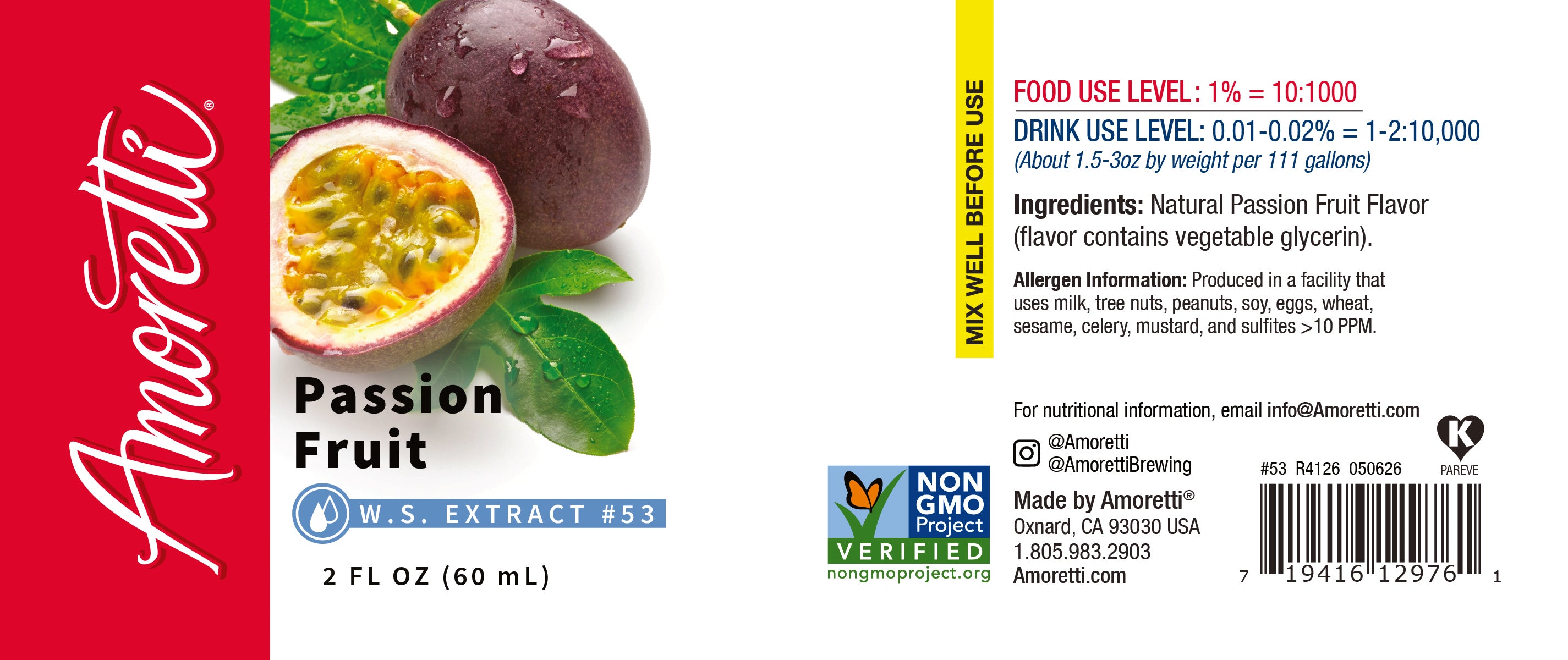 Passion Fruit Extract Water Soluble — Amoretti