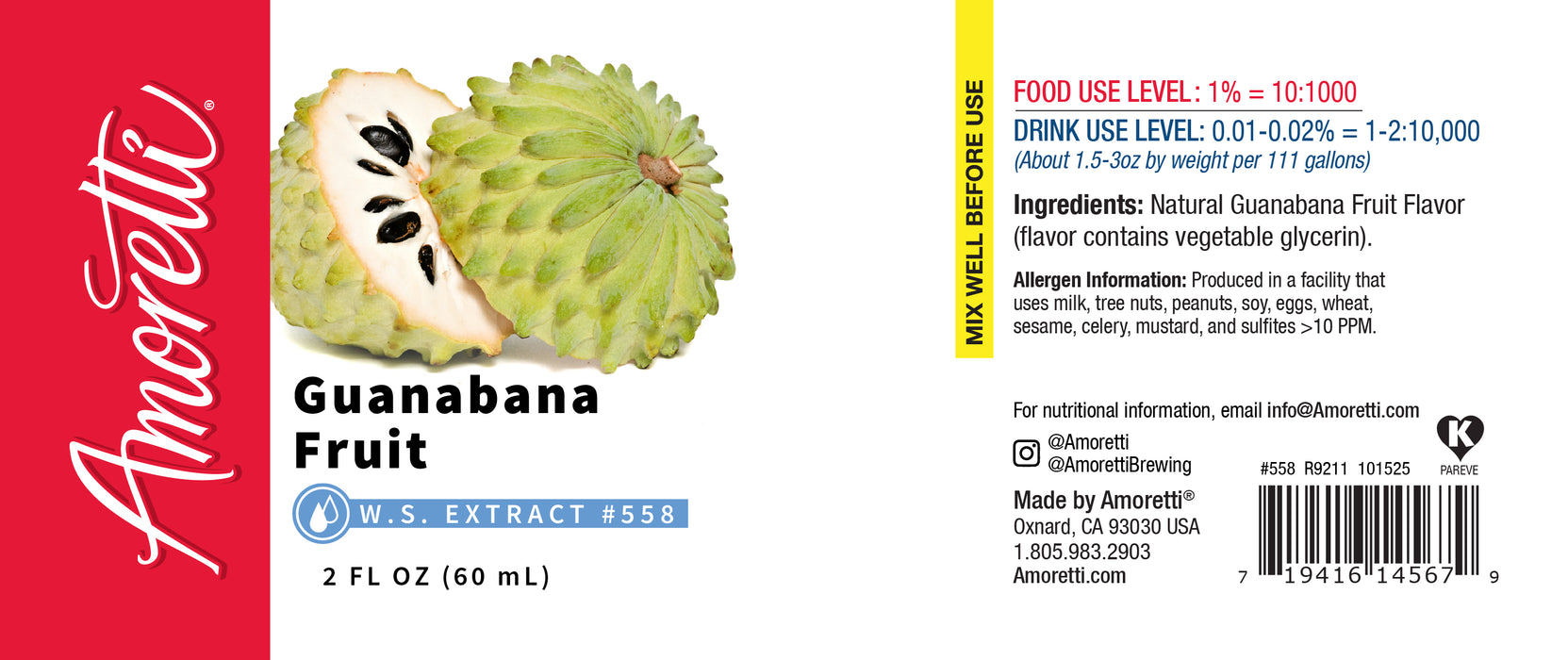 Guanabana Fruit Extract Water Soluble (Soursop)