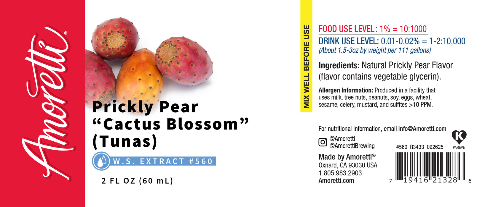 prickly pear cactus fruit nutrition Prickly Pear Cactus Blossom Extract Water Soluble — Amoretti