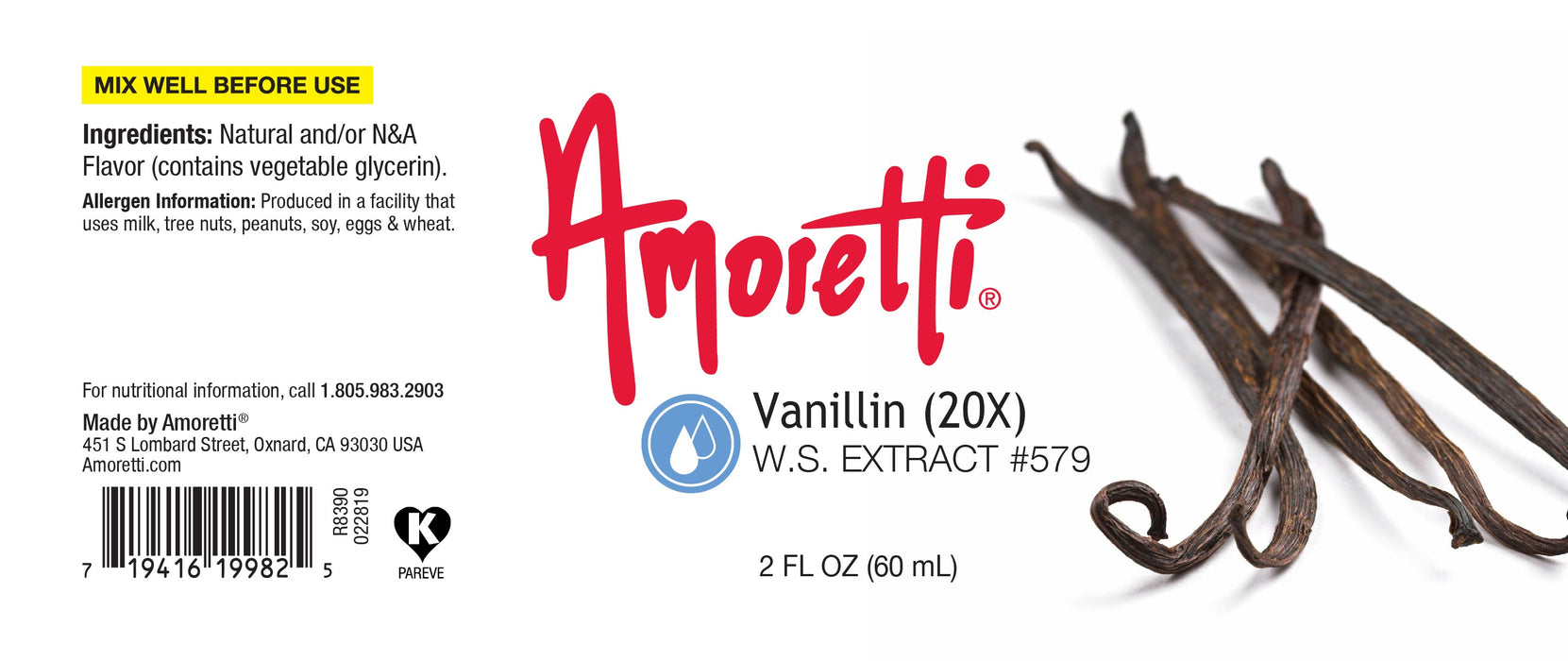 Vanillin Extract Water Soluble 20X