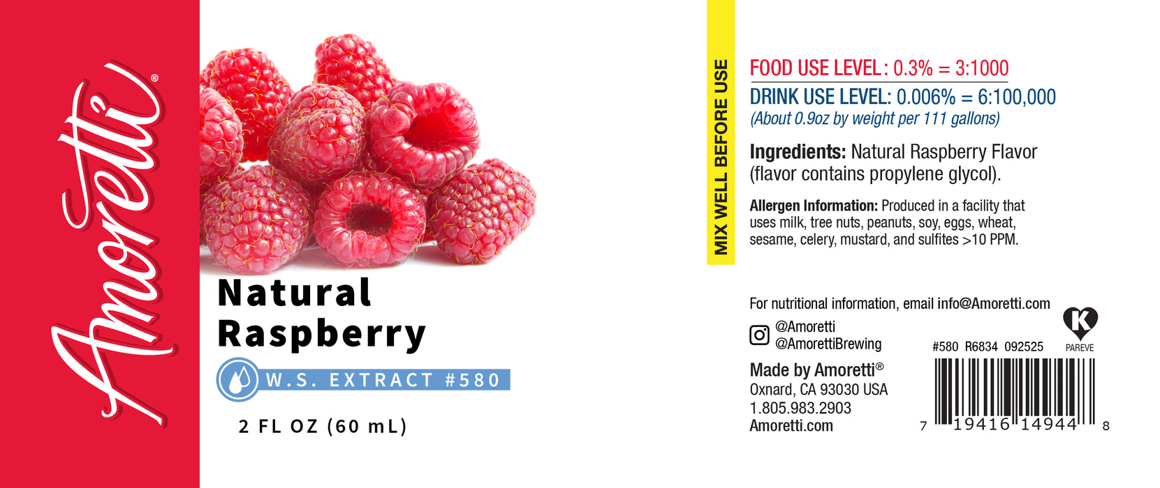Natural Raspberry Extract Water Soluble