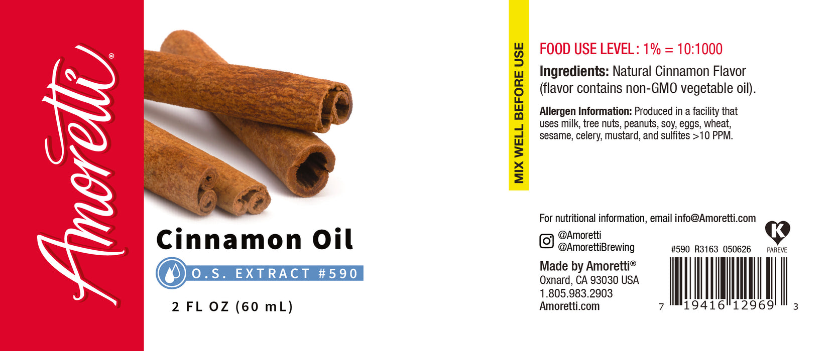 Cinnamon Oil Extract Oil Soluble