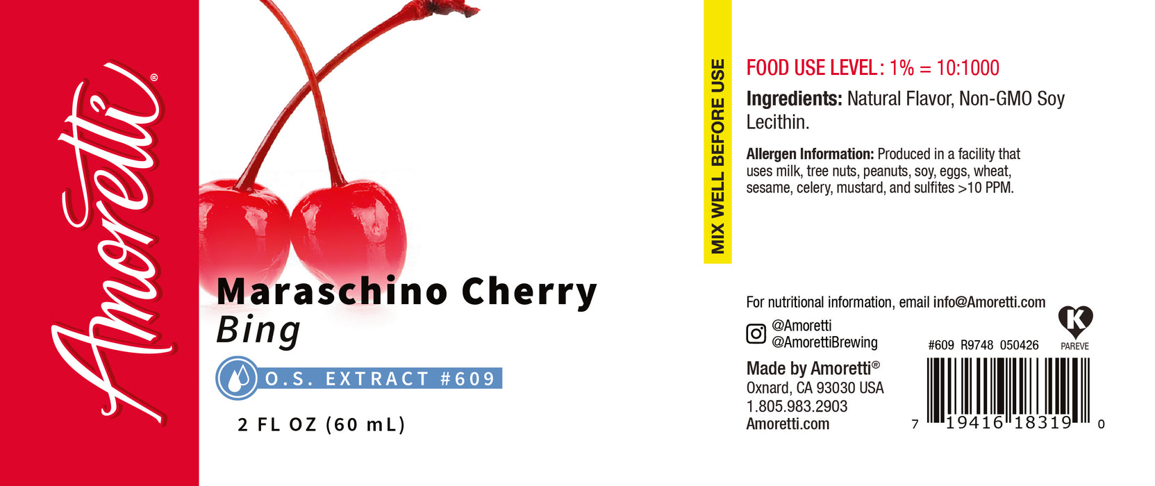 Maraschino "Bing" Cherry Extract Oil Soluble