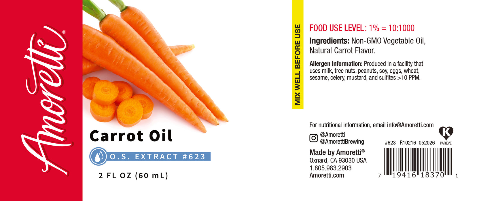 Carrot Oil Extract Oil Soluble