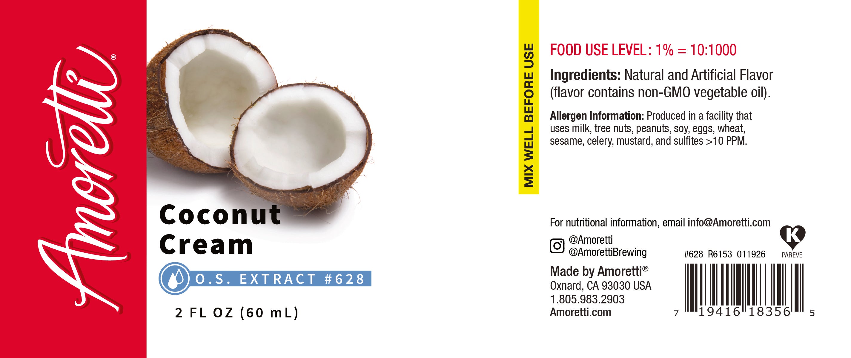 Coconut Cream Extract Oil Soluble — Amoretti