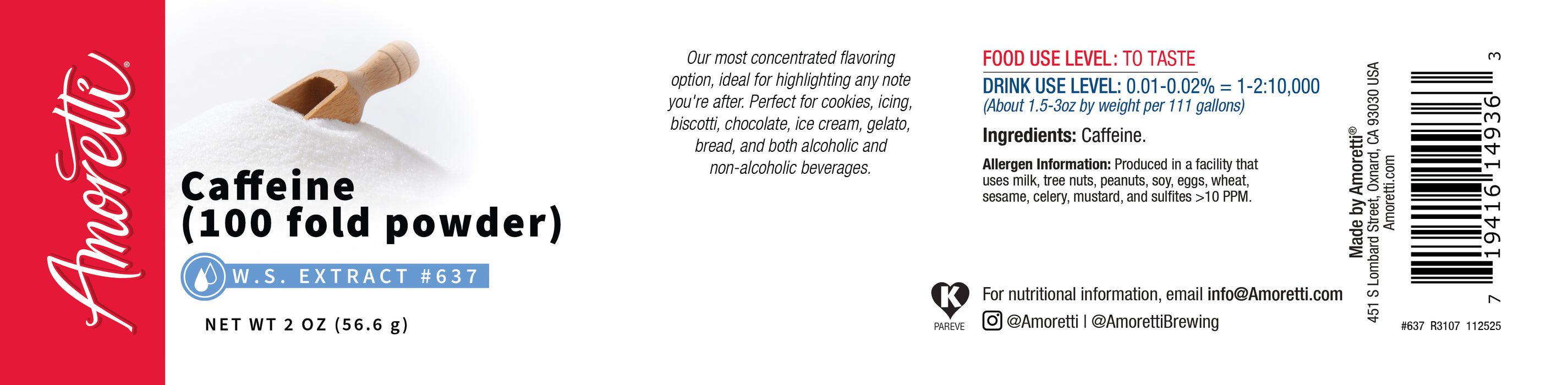 Caffeine Extract Powder Water Soluble