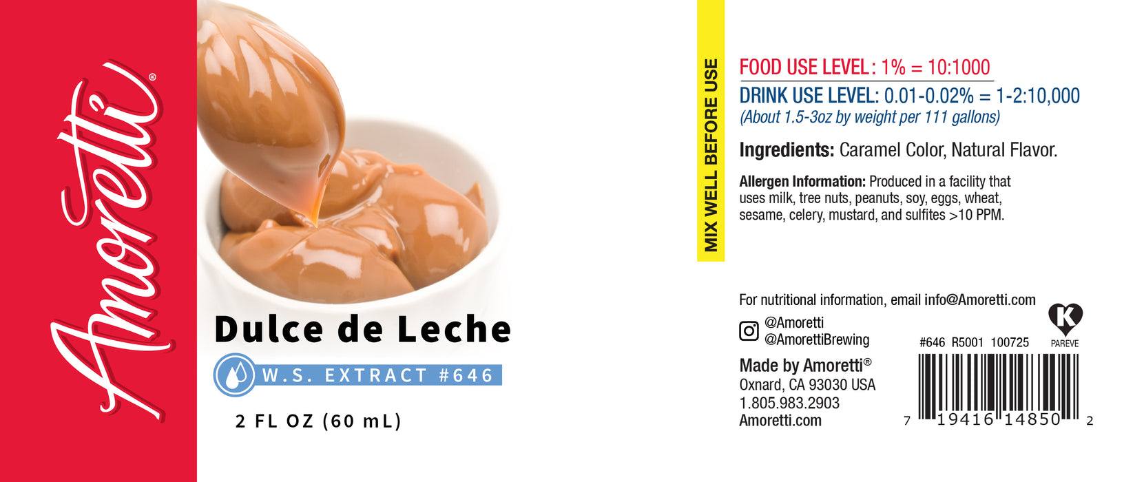 Dulce de Leche Extract Water Soluble