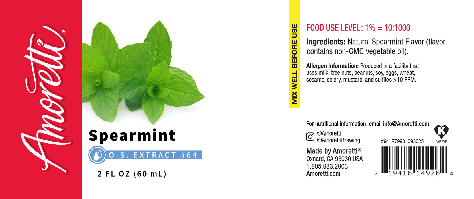 Spearmint Extract Oil Soluble
