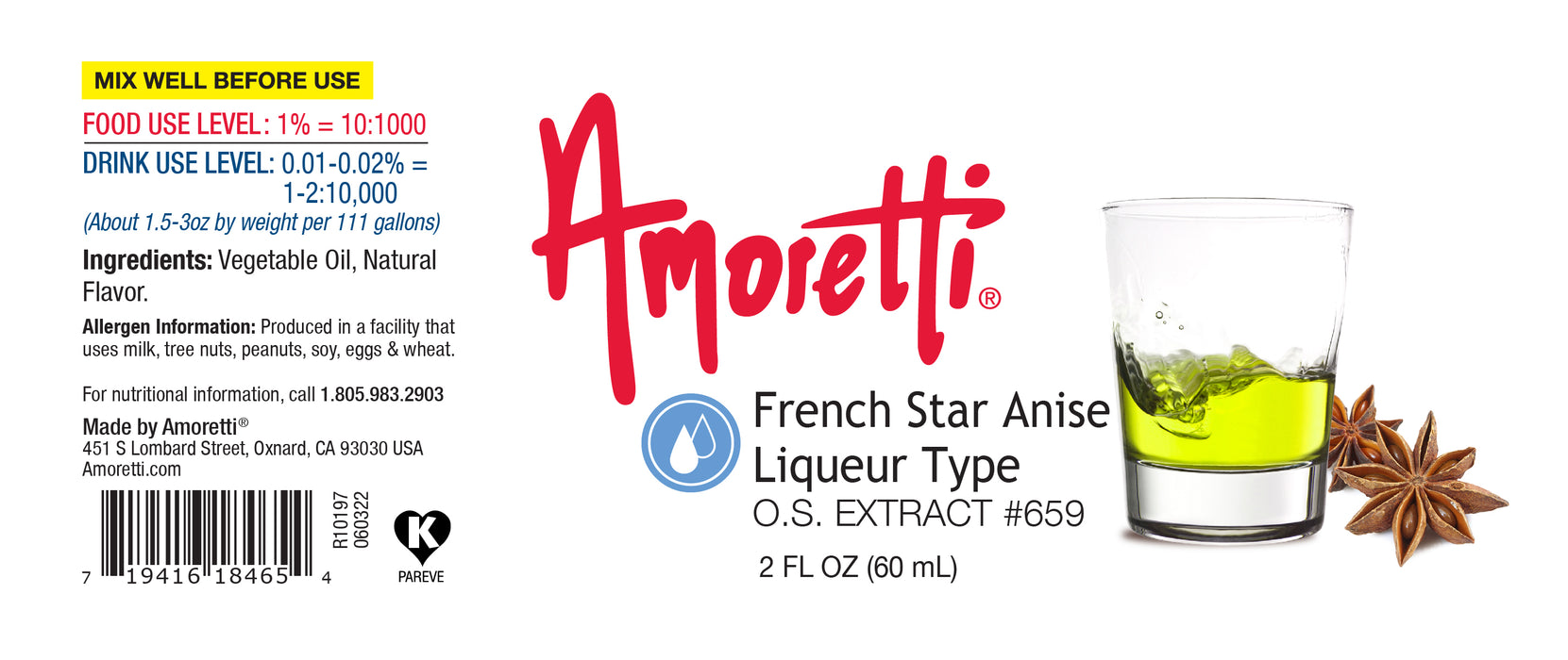 French Star Anise Liqueur Type Extract Oil Soluble