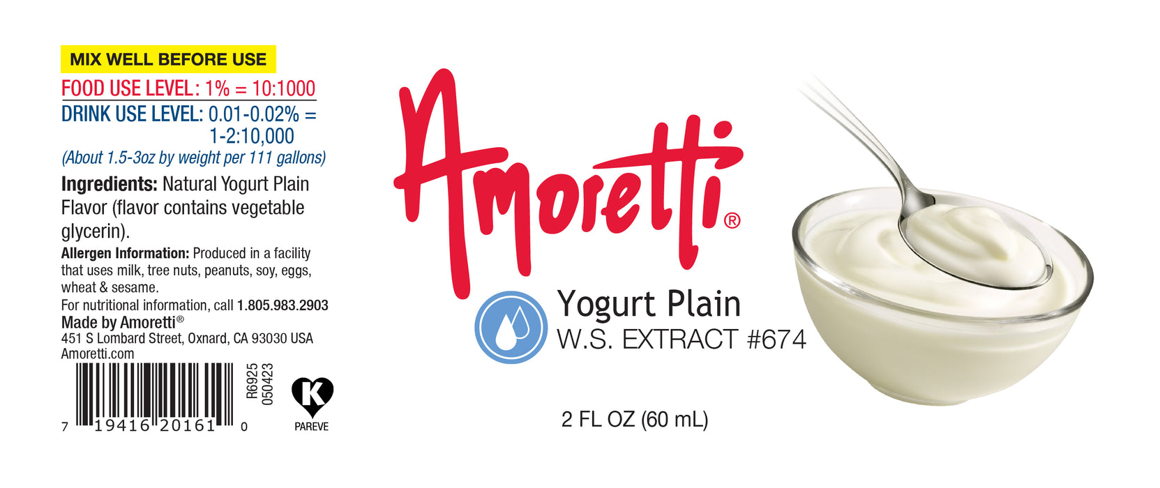 Plain Yogurt Extract Water Soluble