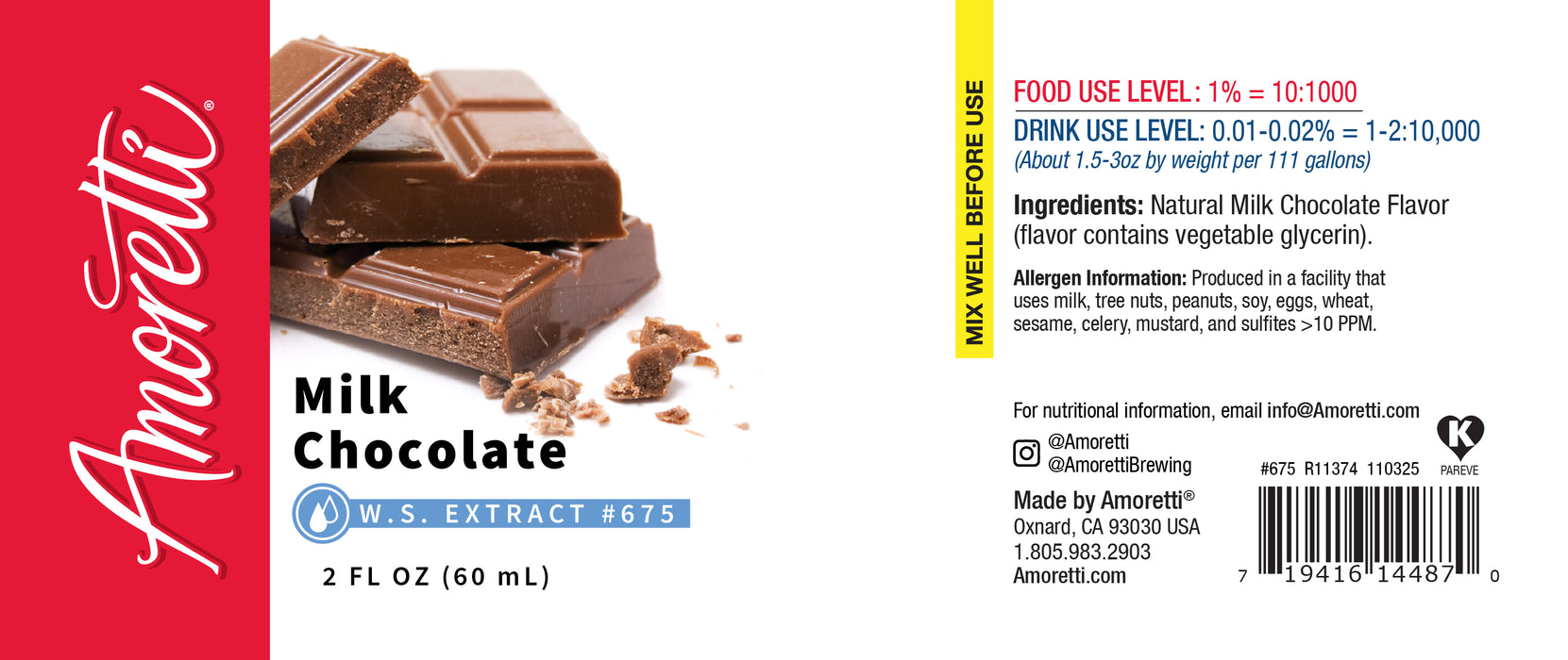 Milk Chocolate Extract Water Soluble