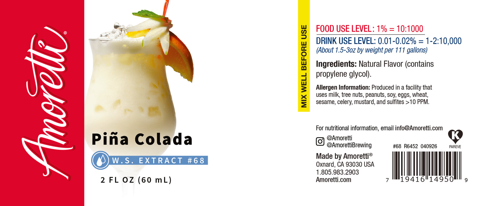 Pina Colada Extract Water Soluble