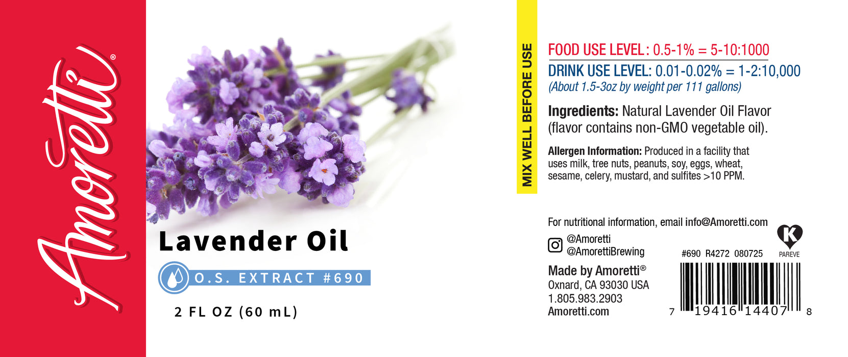 Lavender Oil Extract Oil Soluble
