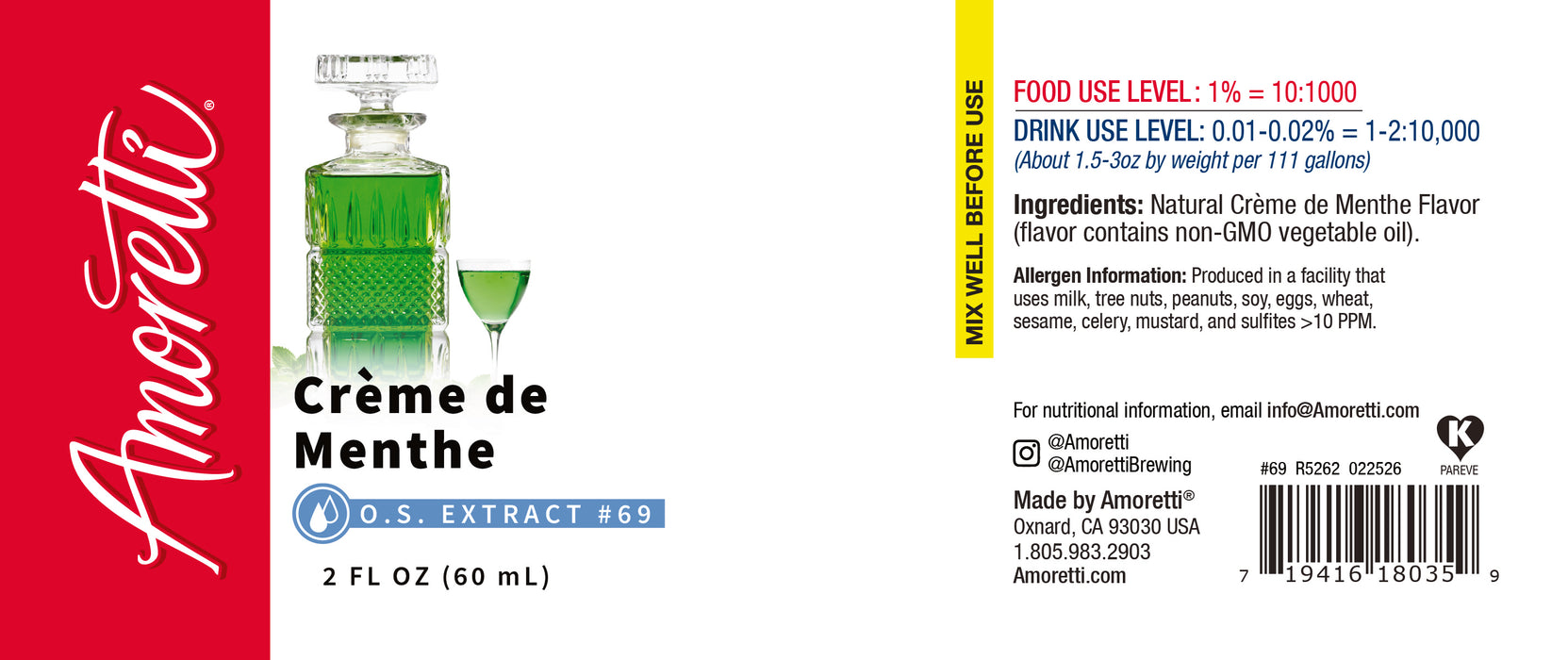 Creme de Menthe Extract Oil Soluble