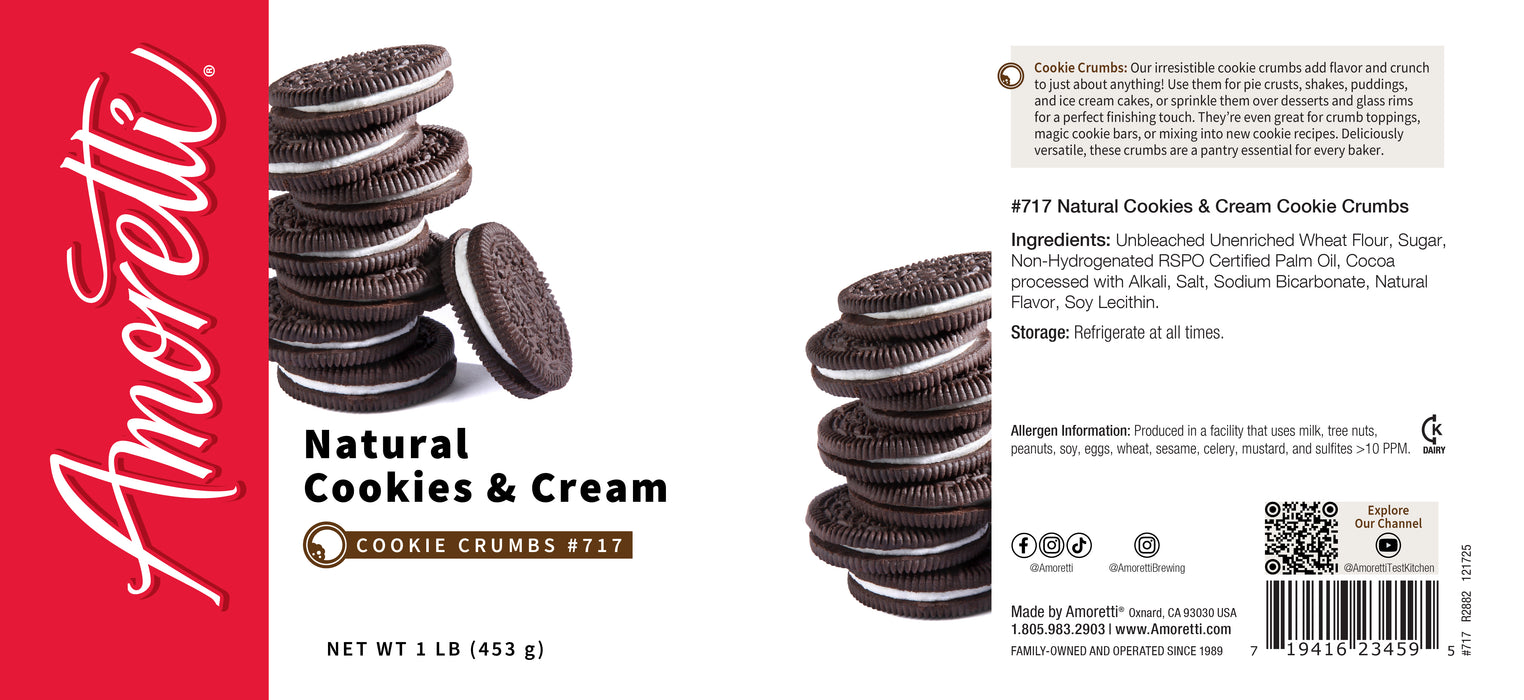 Natural Cookies & Cream Cookie Crumbs