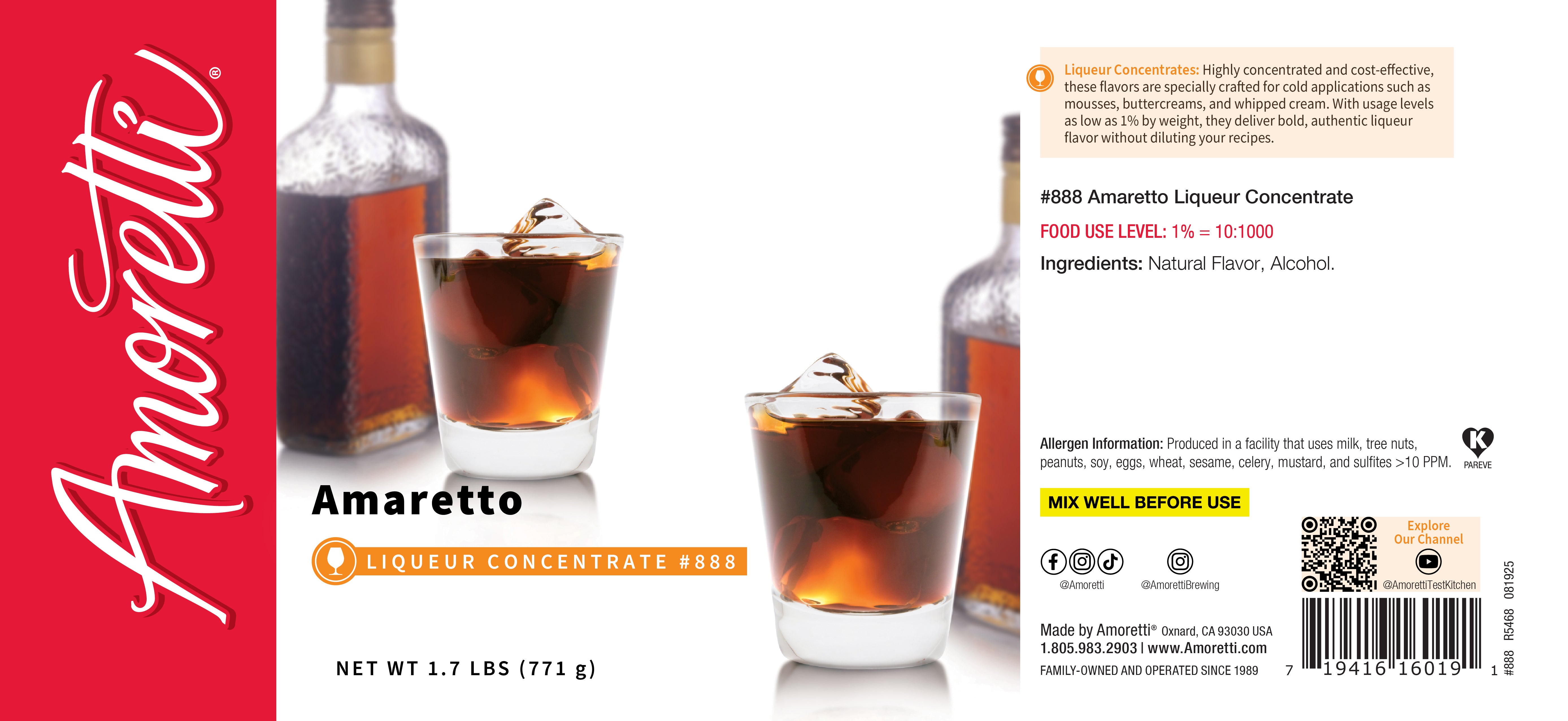 Amaretto Liqueur Concentrate — Amoretti
