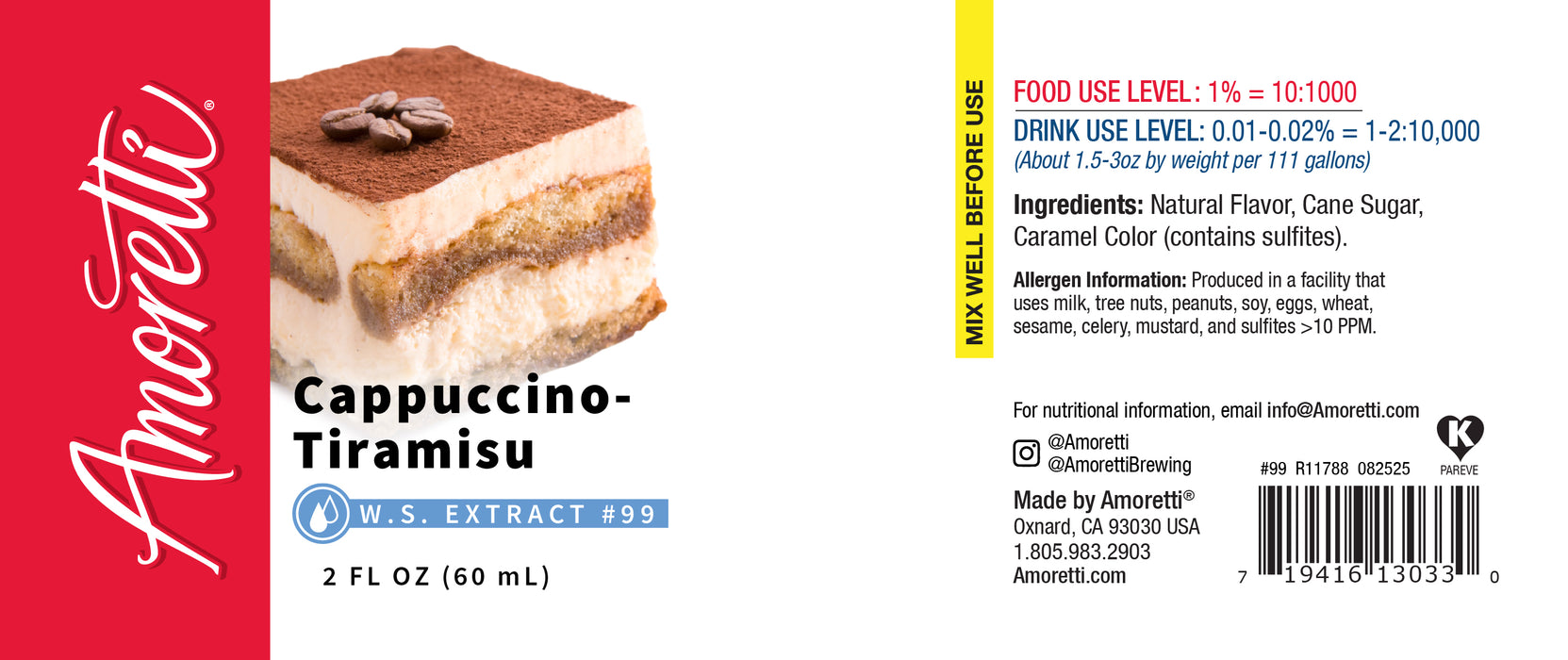 Cappuccino Tiramisu Extract Water Soluble