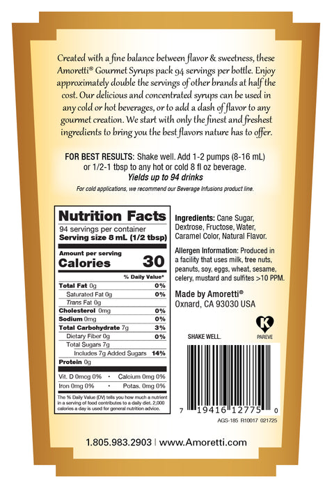 Apple Pie Gourmet Syrup