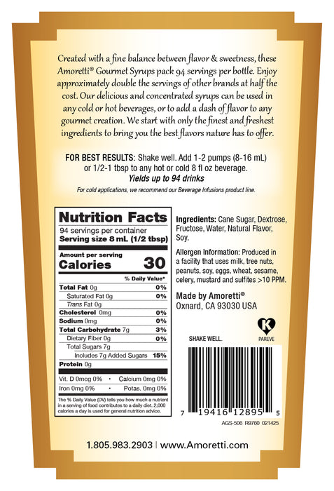 Pumpkin Spice Gourmet Syrup
