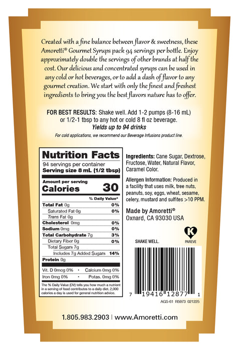 Peach Gourmet Syrup