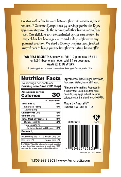 Honeydew Melon Gourmet Syrup