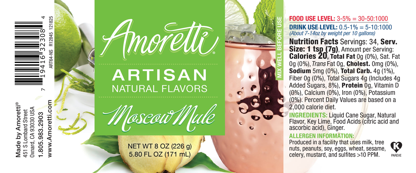 Natural Moscow Mule Artisan Flavor