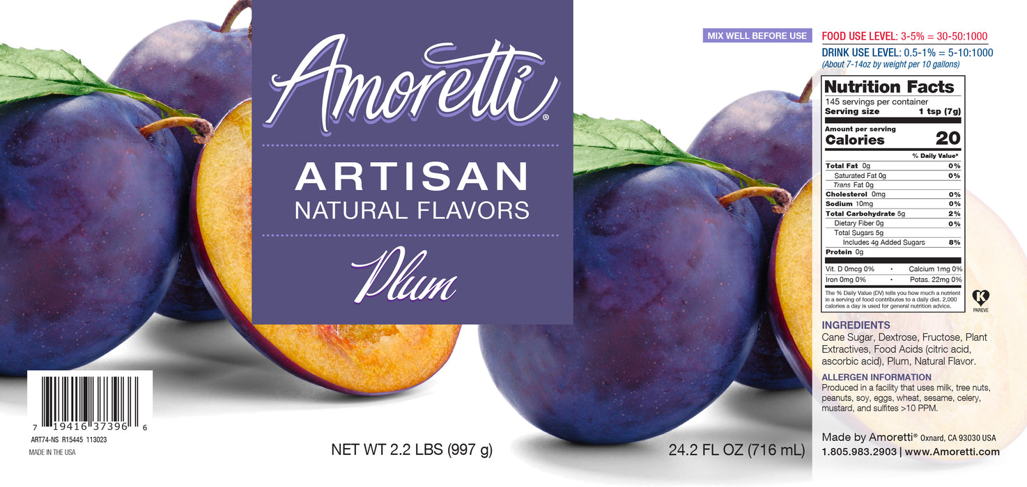 Natural Plum Artisan Flavor