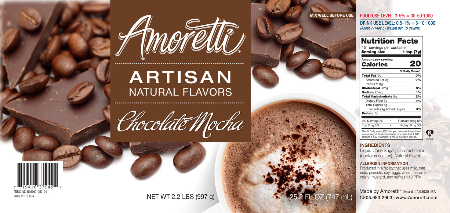 Natural Chocolate Mocha Artisan Flavor