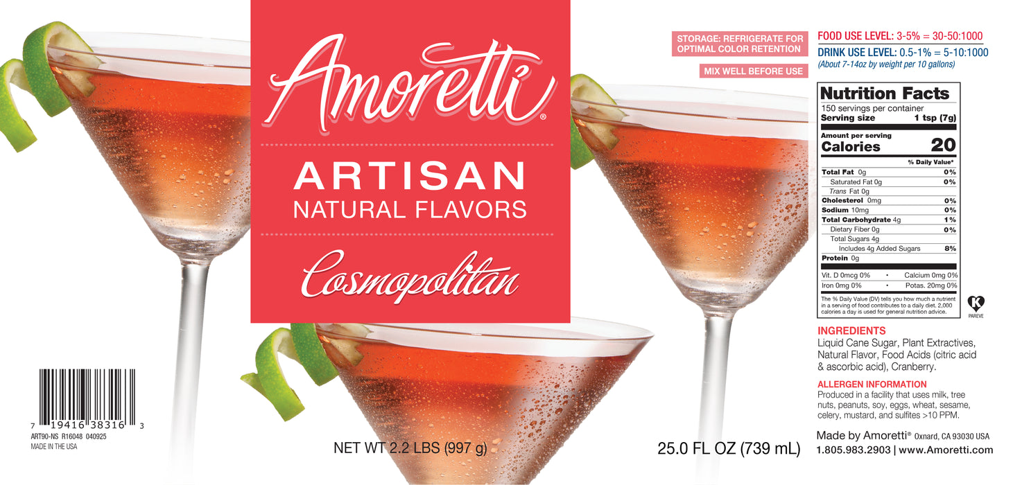 Natural Cosmopolitan Artisan Flavor