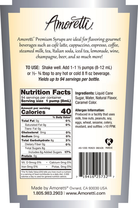 Premium Toasted Marshmallow Syrup