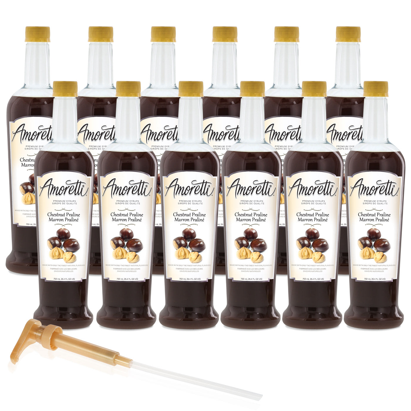 Premium Chestnut Praline Syrup — Amoretti