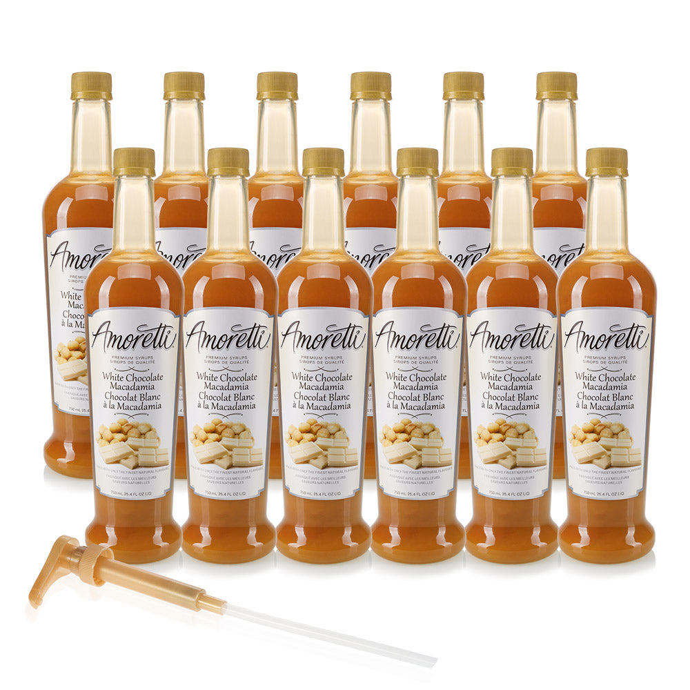 Premium White Chocolate Macadamia Syrup — Amoretti