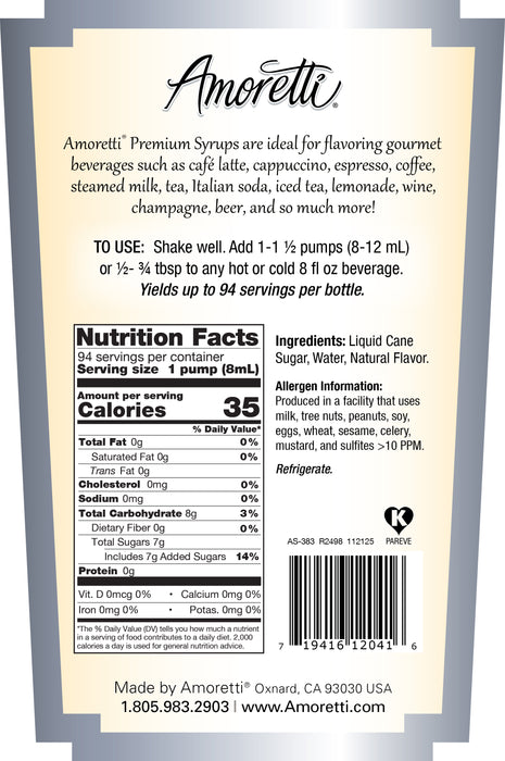 Premium Blood Orange Syrup