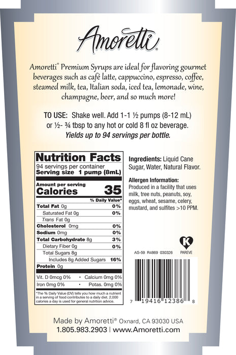 Premium Champagne Syrup