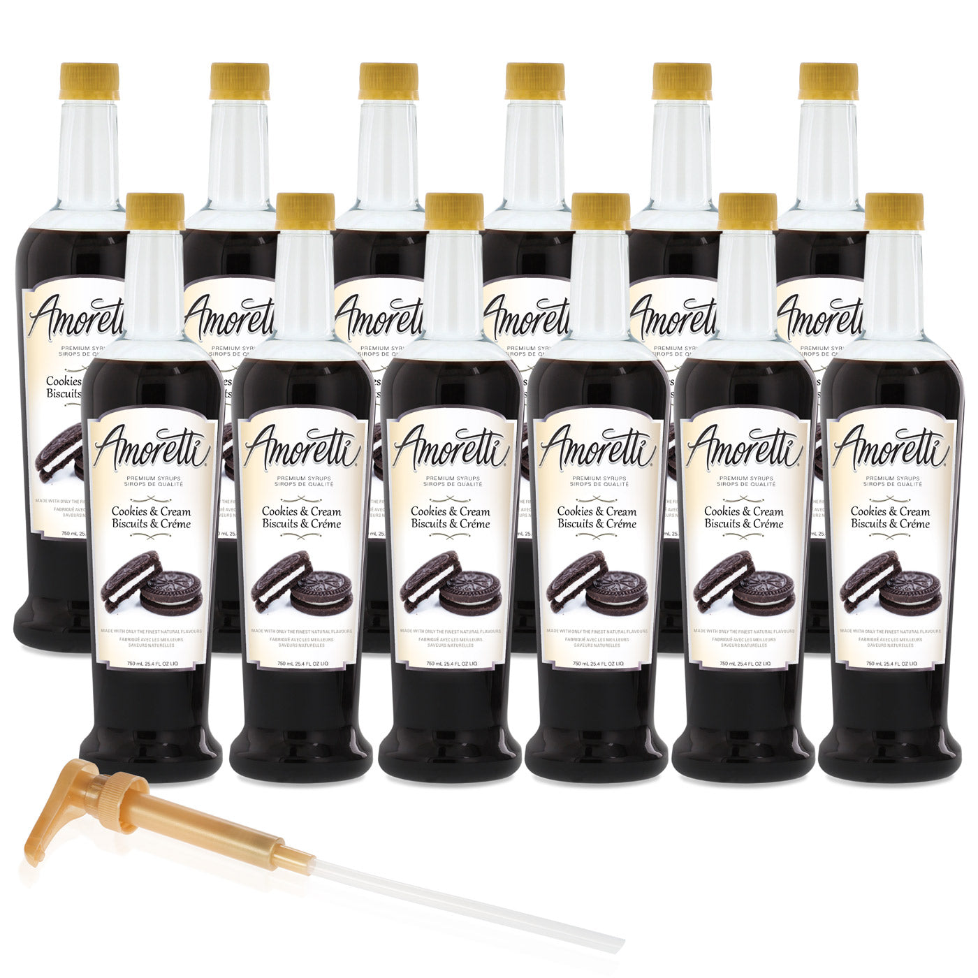 Premium Cookies & Cream Syrup — Amoretti