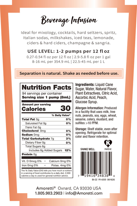 Peach Beverage Infusion