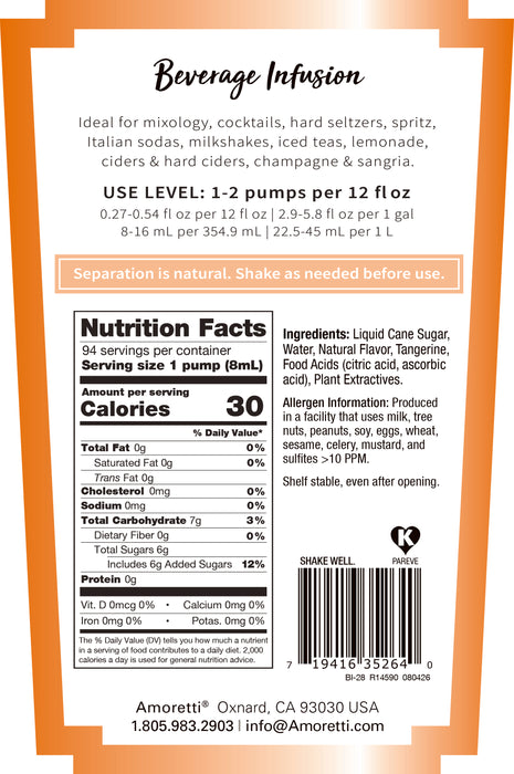 Tangerine Beverage Infusion