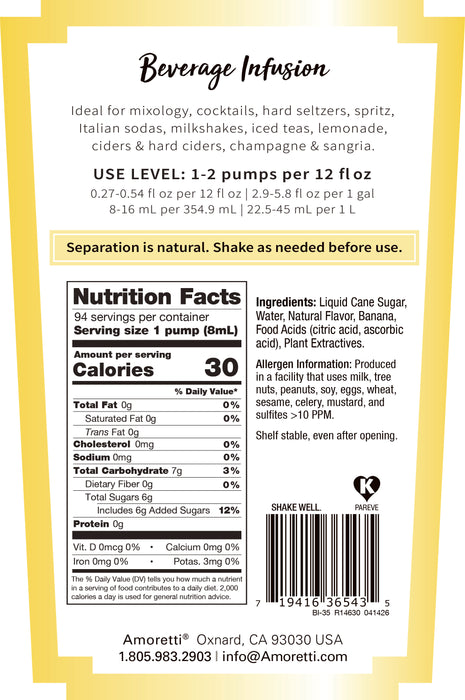 Banana Beverage Infusion