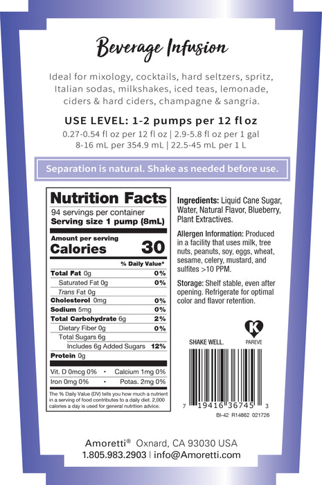 Blueberry Beverage Infusion