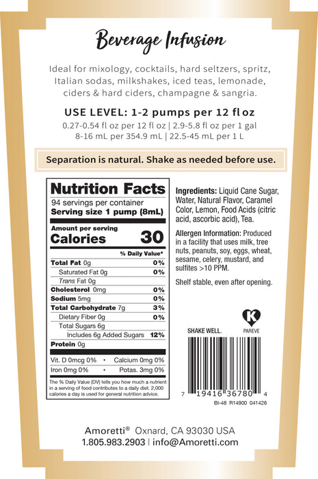 Chai Tea Lemonade Beverage Infusion