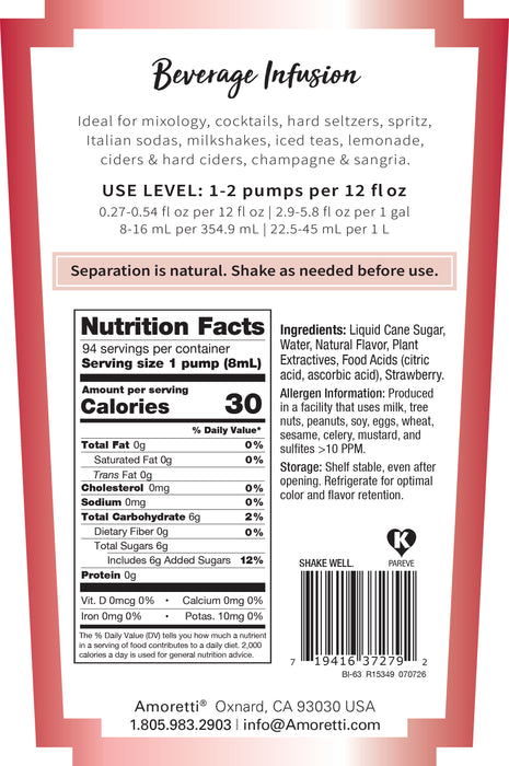 Wild Strawberry Beverage Infusion