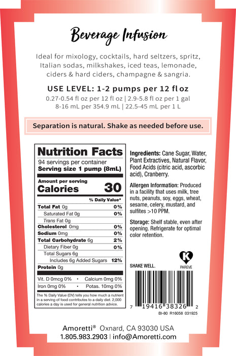 Cosmopolitan Beverage Infusion