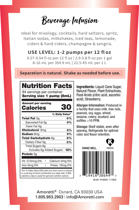 Wild Strawberry Daiquiri Beverage Infusion