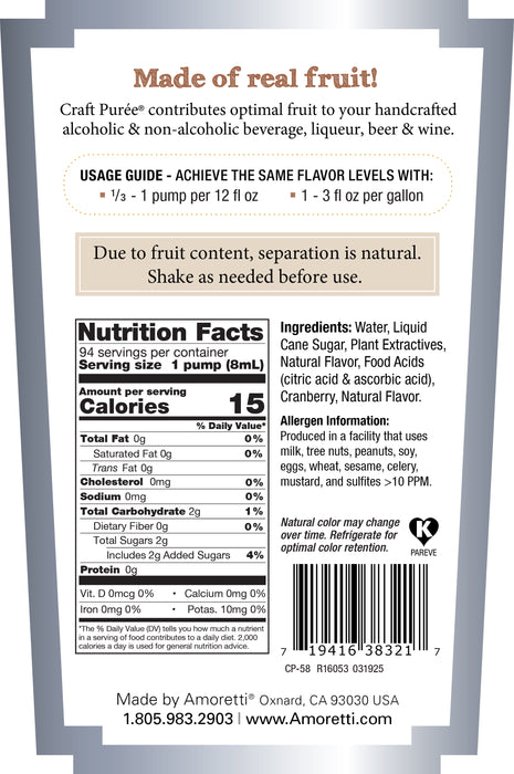 Cosmopolitan Craft Puree